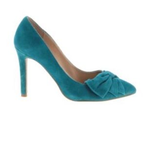 Audrey Brooke Teal Pointed Heels